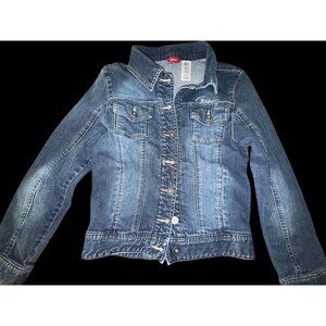 Vintage Y2K Guess USA Girl's Blue Denim Youth Jean Jacket - XL 16